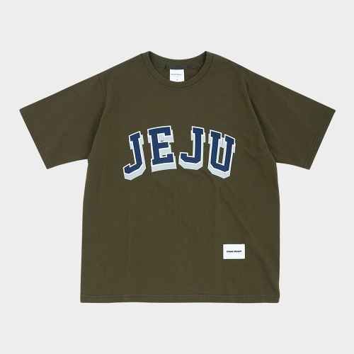 Jeju Dawn Logo T-Shirt - Khaki