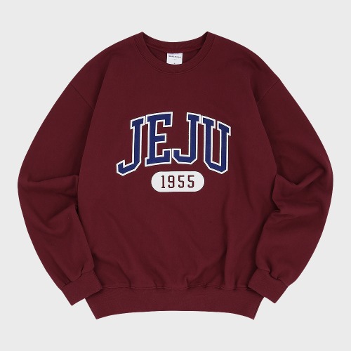 Classic JEJU 1955 Sweatshirt (22ver) - Burgundy