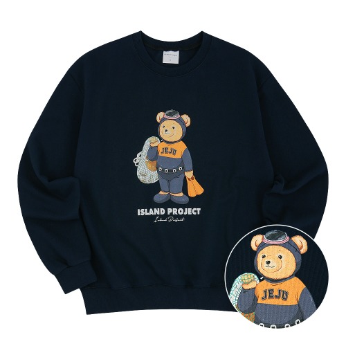 Diver Bear Sweatshirt - Navy