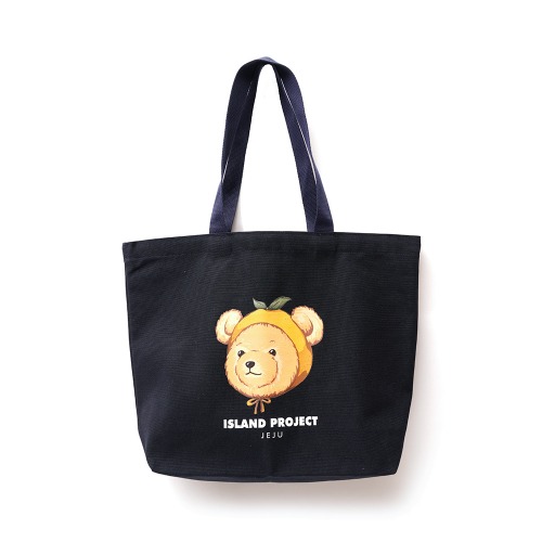 Mandarine Bear Tote Bag - Navy