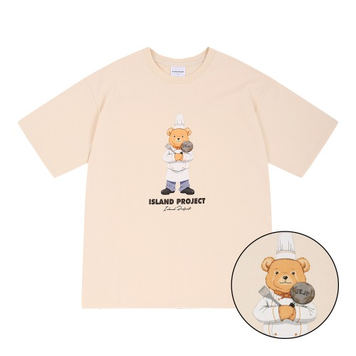 Chef Bear T-Shirt - Ivory