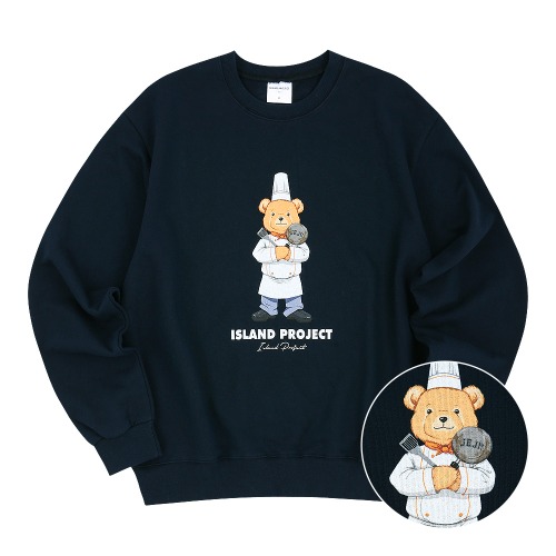 Chef Bear Sweatshirt - Navy