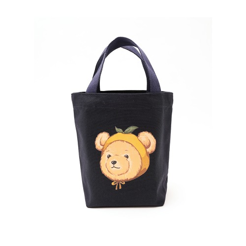 Mandarine Bear Mini Tote Bag - Navy