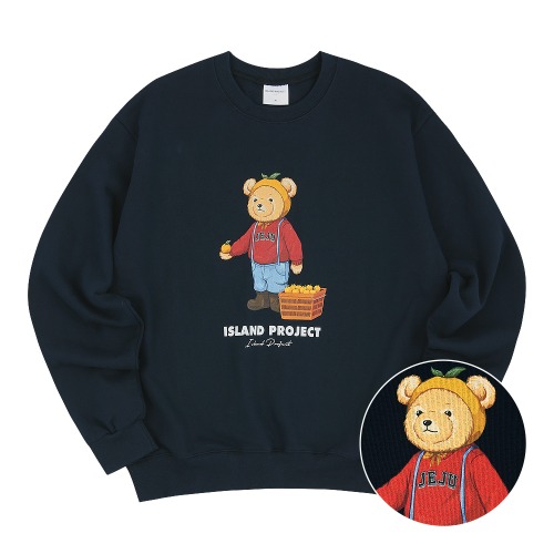 Mandarine Bear Sweatshirt (Ver.22) - Navy