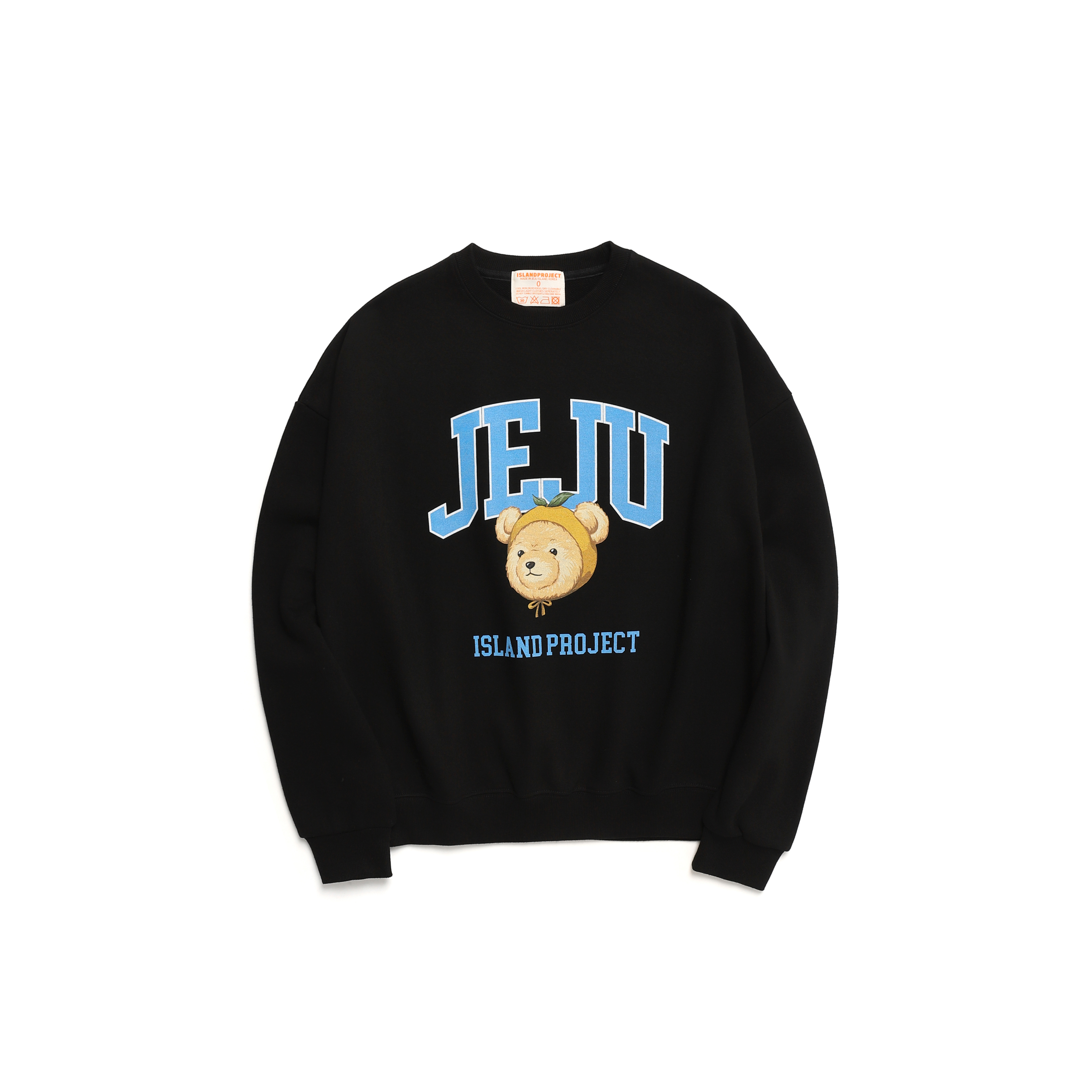 Mandarine Bear Jeju Head Sweatshirt - Black